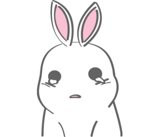 кролик эскиз рисование