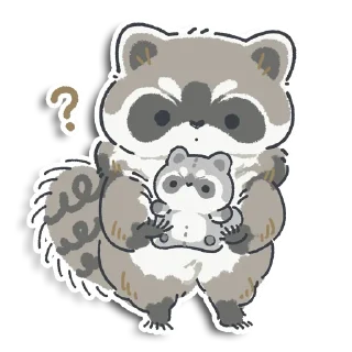 Sticker Енотик Йен - 7