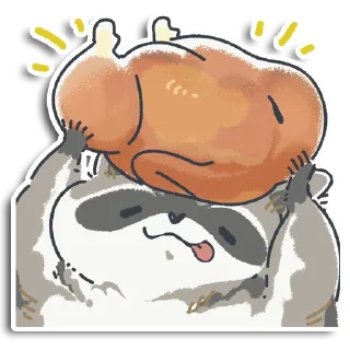 Sticker Енотик Йен - 2