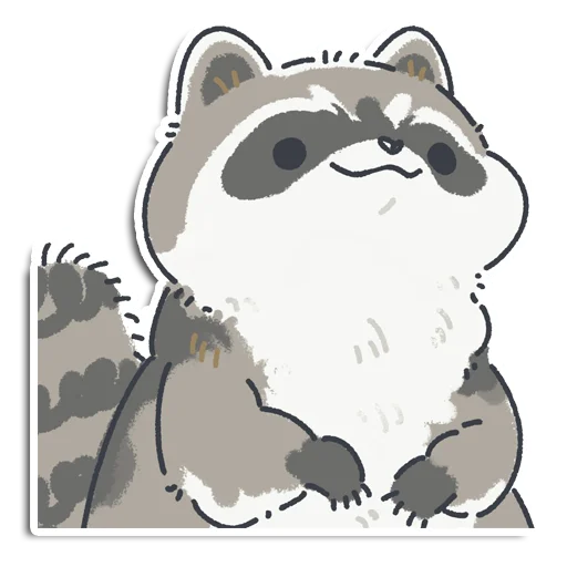 Sticker Енотик Йен - 6