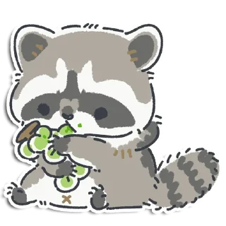 Sticker Енотик Йен - 10