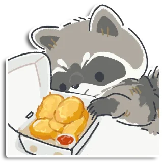 Sticker Енотик Йен - 1