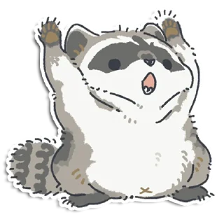 Sticker Енотик Йен - 3