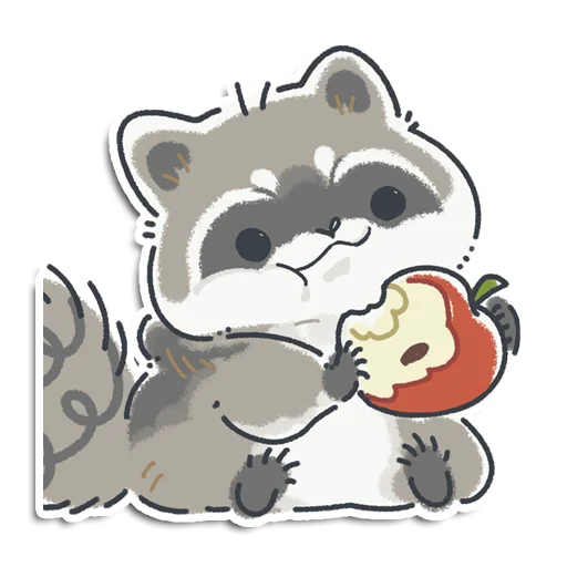 Sticker raccoon_yen_pantry - 1