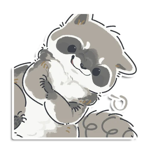Sticker raccoon_yen_pantry - 1