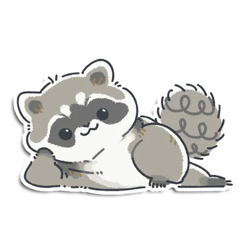 Sticker raccoon_yen_pantry - 1