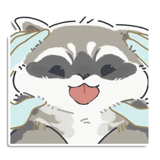 Sticker raccoon_yen_pantry - 1