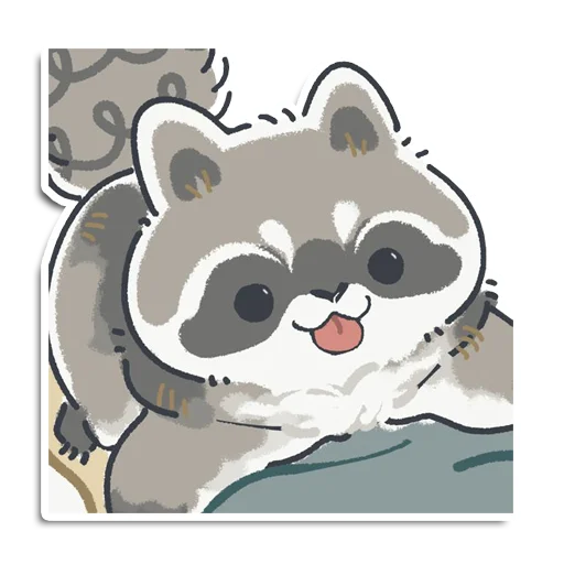 Sticker raccoon_yen_pantry - 1
