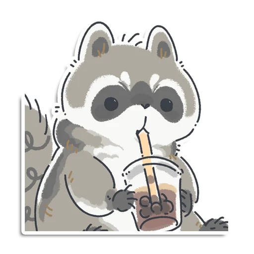 Sticker raccoon_yen_pantry - 1