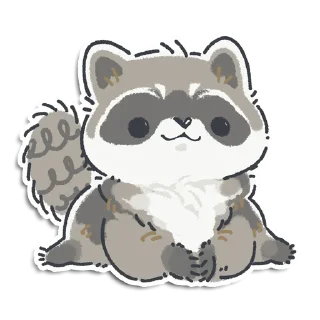 Стикер Кладовая енотика Йена - 9