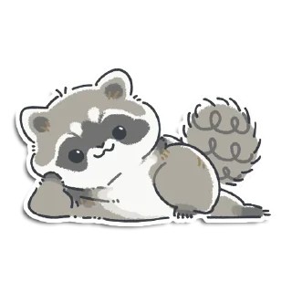 Стикер Кладовая енотика Йена - 6