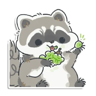 Стикер Кладовая енотика Йена - 8