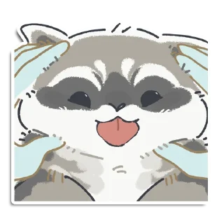 Стикер Кладовая енотика Йена - 4