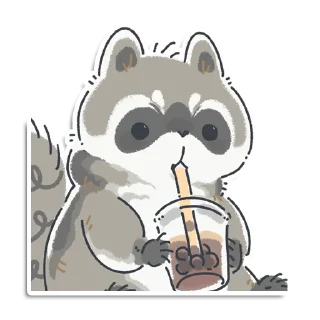 Стикер Кладовая енотика Йена - 1