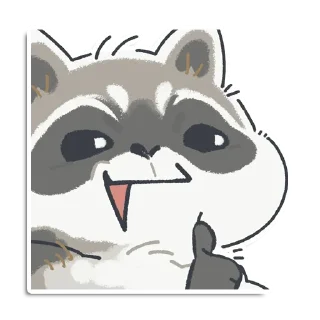 Стикер Кладовая енотика Йена - 3