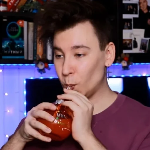 person human face drinking