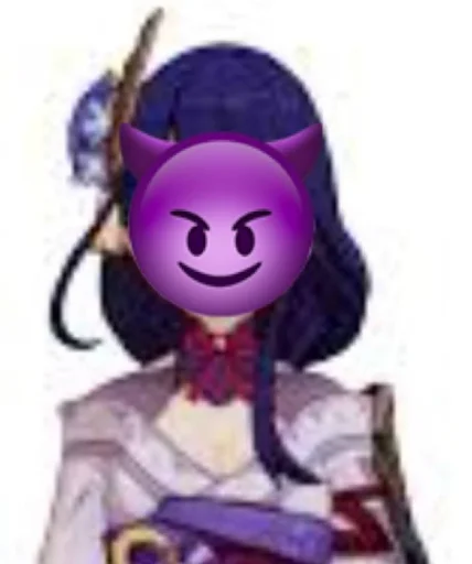 Стикер вкинутая райден - 7