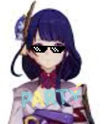 Стикер вкинутая райден - 2