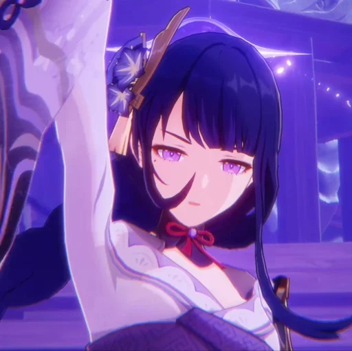 Sticker ⚡💜raiden shogun💜⚡ :: @fStikBot - 2