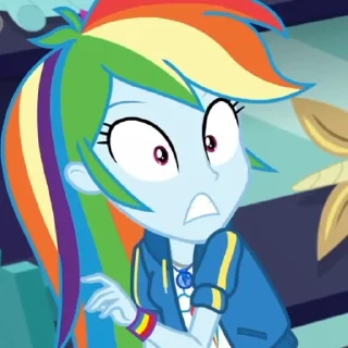 Стикер rainbow dash - 1