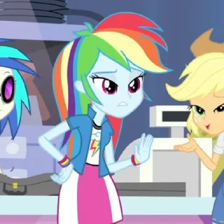 Стикер rainbow dash - 7