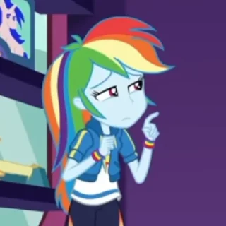 Стикер rainbow dash - 11
