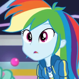 Стикер rainbow dash - 9