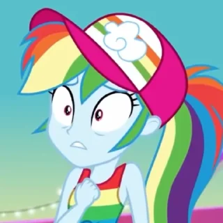 Стикер rainbow dash - 0
