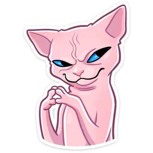 эскиз кошка рисование