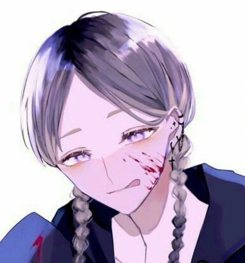 anime cartoon human face