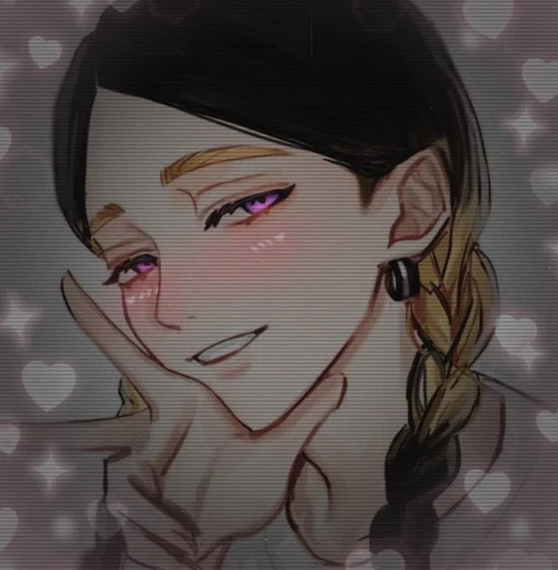 anime cartoon human face