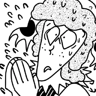 Sticker ranfren bw emotions - 5