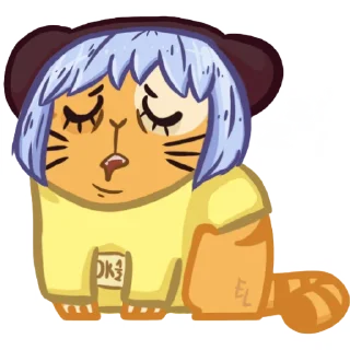 Sticker коточелы. | RANFREN × @lytibibizyan by e!ik. - 1