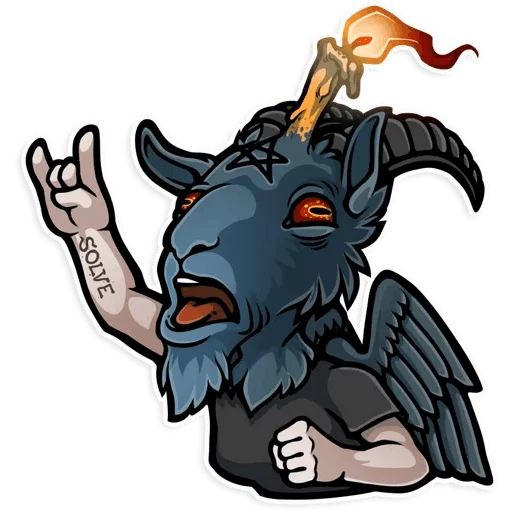 Sticker Raugnar satan - 10