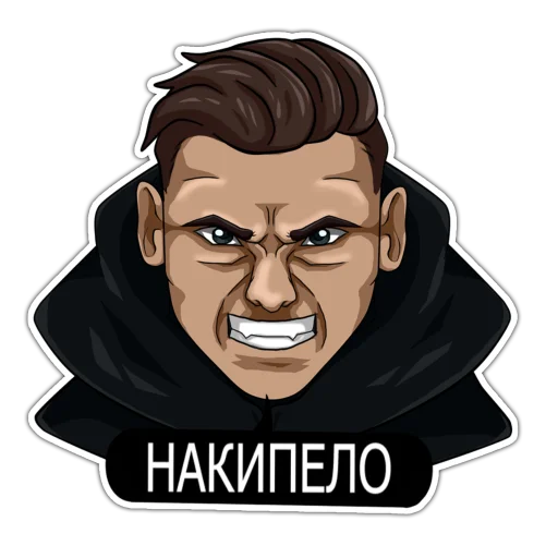 human face illustration poster