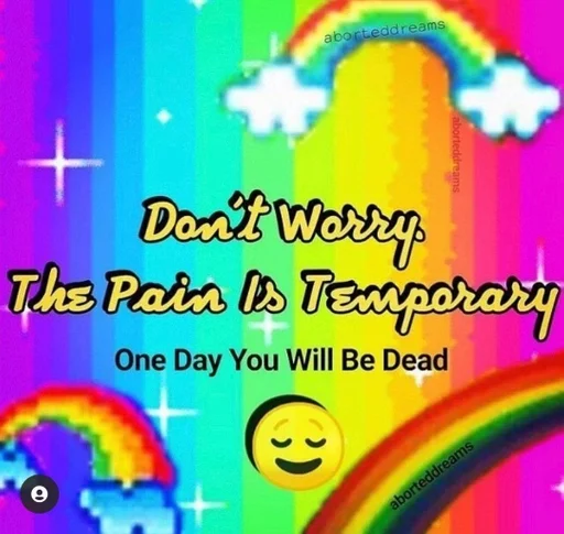 rainbow text graphic design