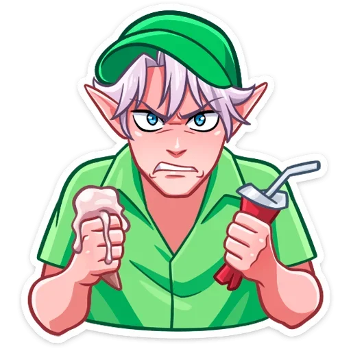 Sticker Рей и Эвер на каникулах @TgSticker - 6