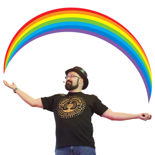 rainbow person clothing