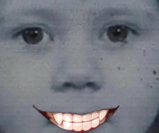 human face lip closeup