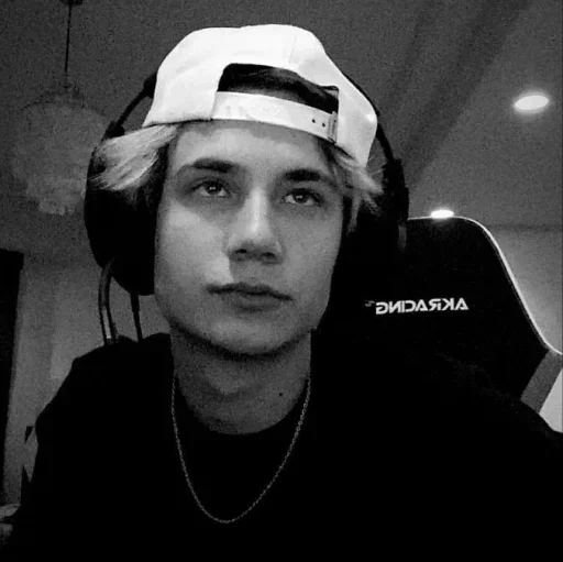 human face black and white person