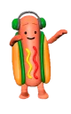 Sticker really hot dog - 5