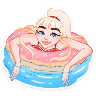 Стикер Отдыхаем с Каталиной (@TgSticker) - 8