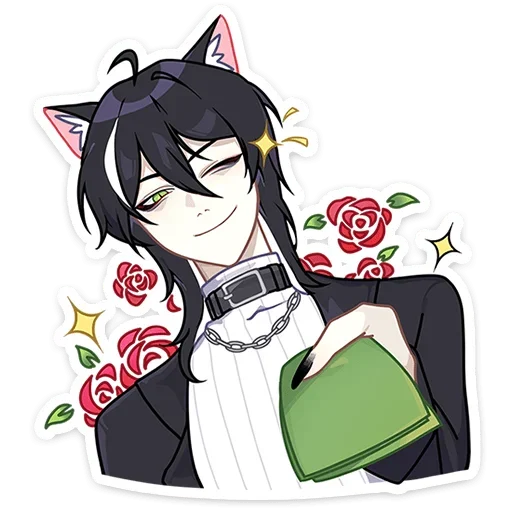 Стикер ren2_vk_Nyasticks_by_MoiStikiBot - 1