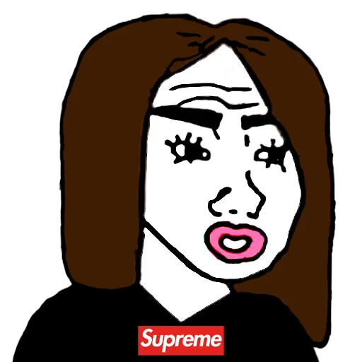 cartoon drawing human face