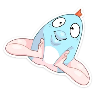 Стикер Реверсивная русалка :: @stickroom - 10