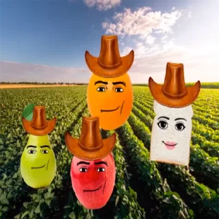 Стикер Забавные фрукты | @ixdoublesix - 11