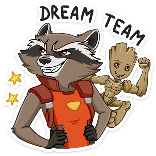 Стикер rocket_groot - 1