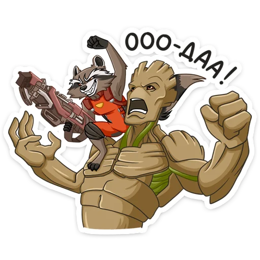 Sticker rocket_groot - 1