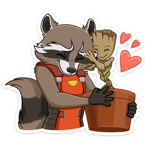 Стикер rocket_groot - 1