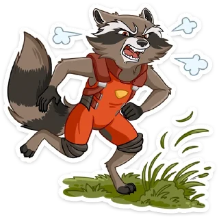 Стикер Ракета и Грут :: @stickroom - 0